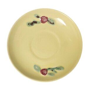 Vintage Coors Pottery Rosebud Saucer - 5.75 in. - RARE YELLOW -EUC!!!!